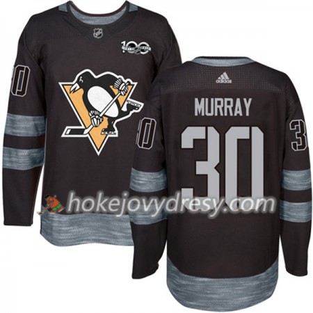 Pánské Hokejový Dres Pittsburgh Penguins Matt Murray 30 1917-2017 100th Anniversary Adidas Černá Authentic